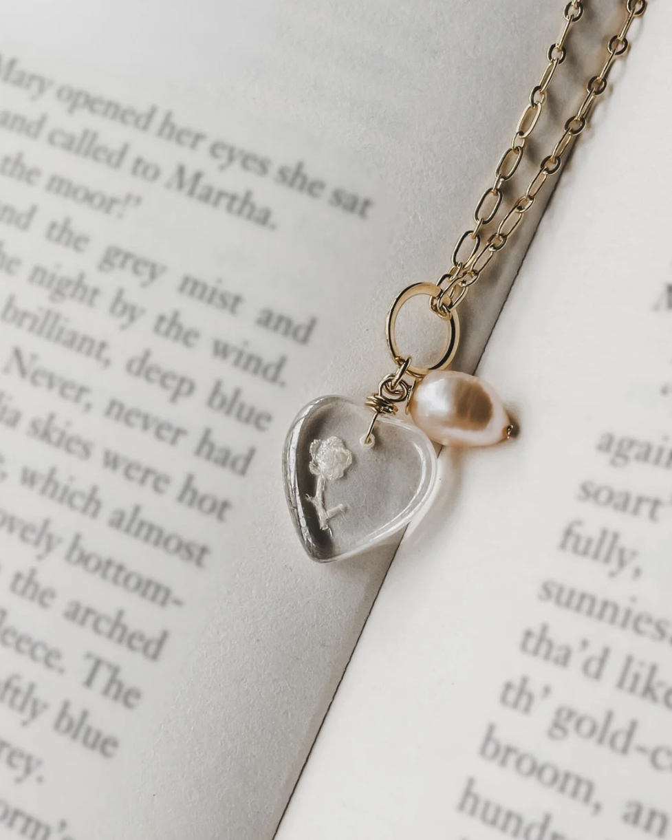 Colar Misadorea Coração Cristal Rosê - Superação