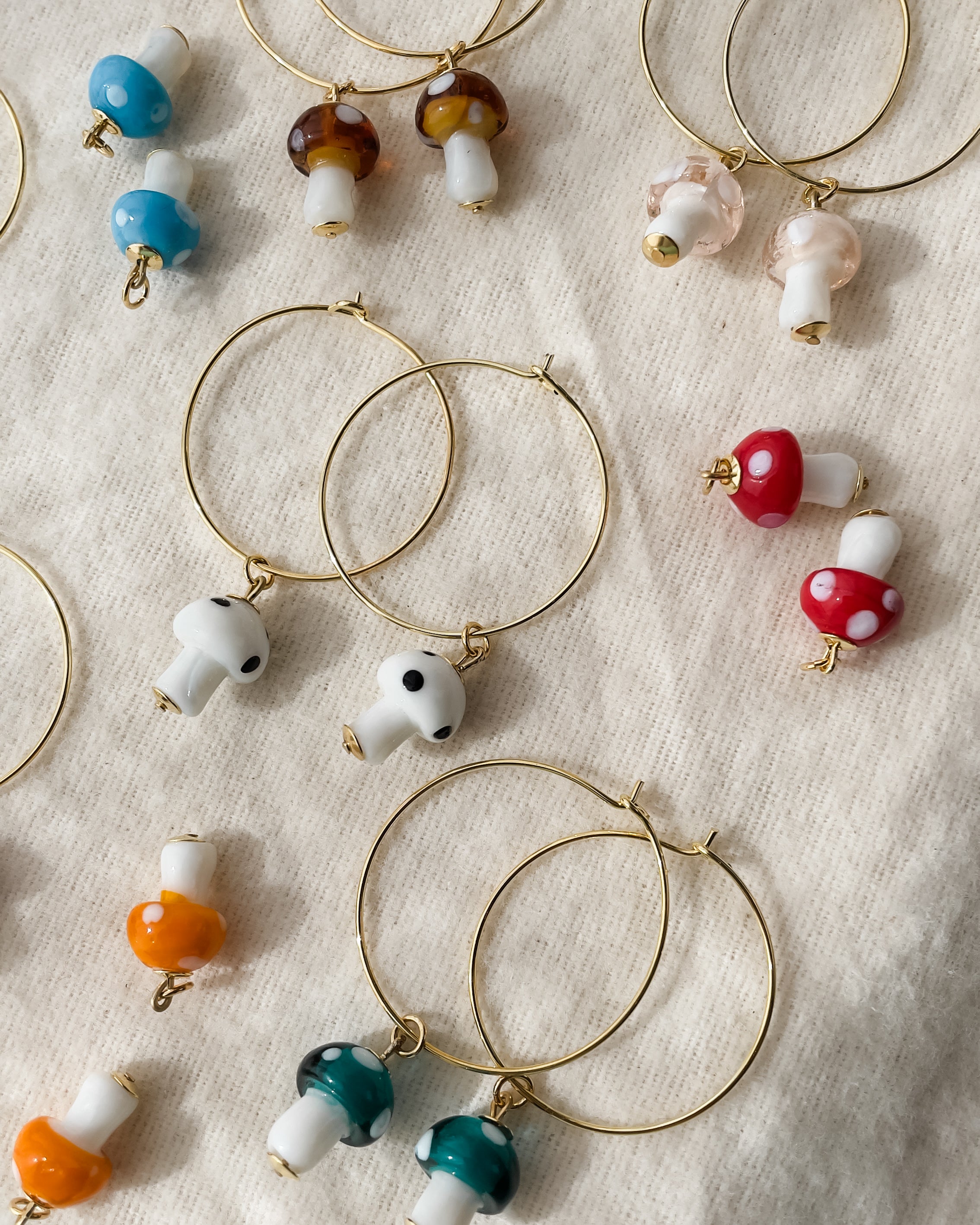 Brincos Misa Cogumelo