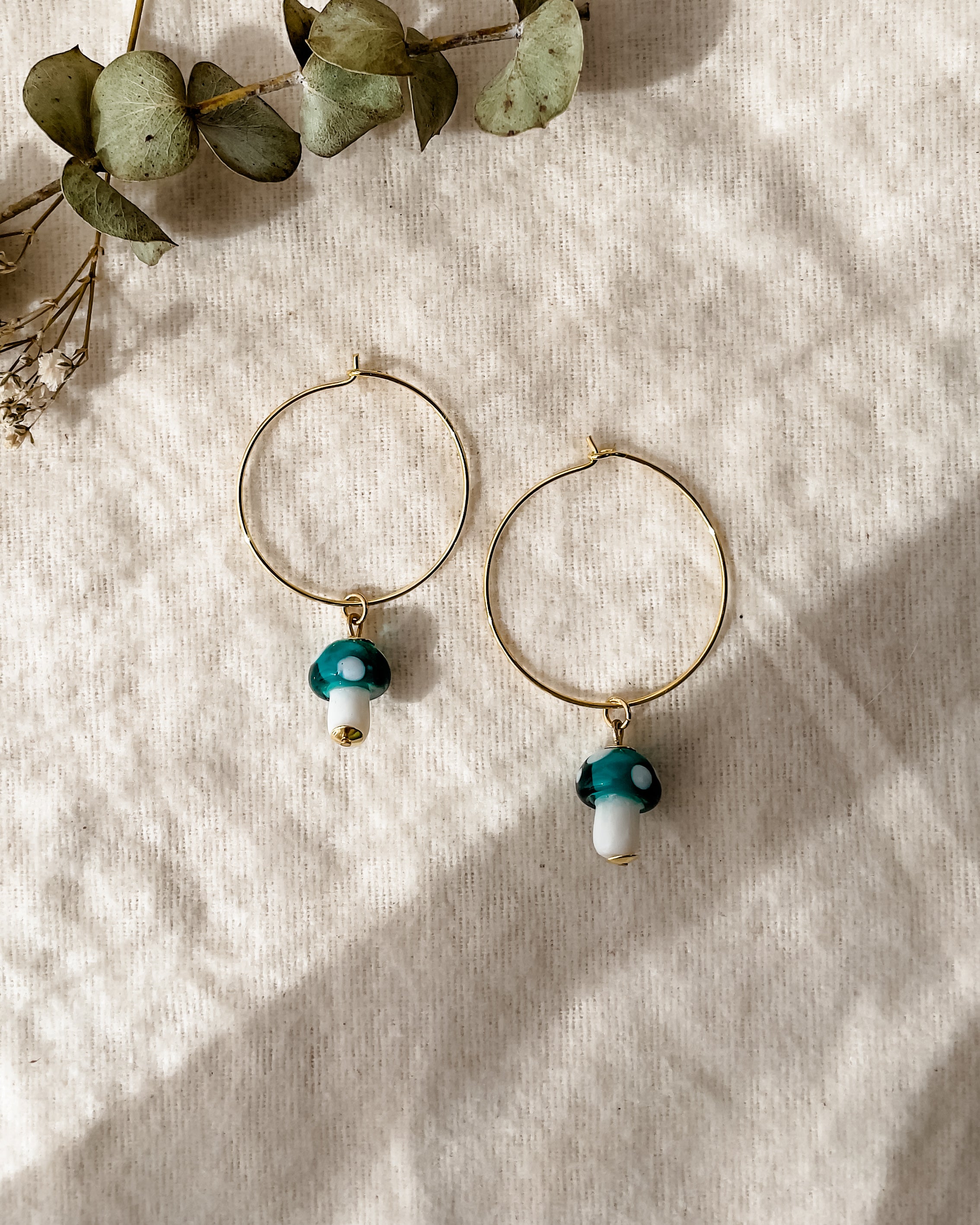 Brincos Misa Cogumelo