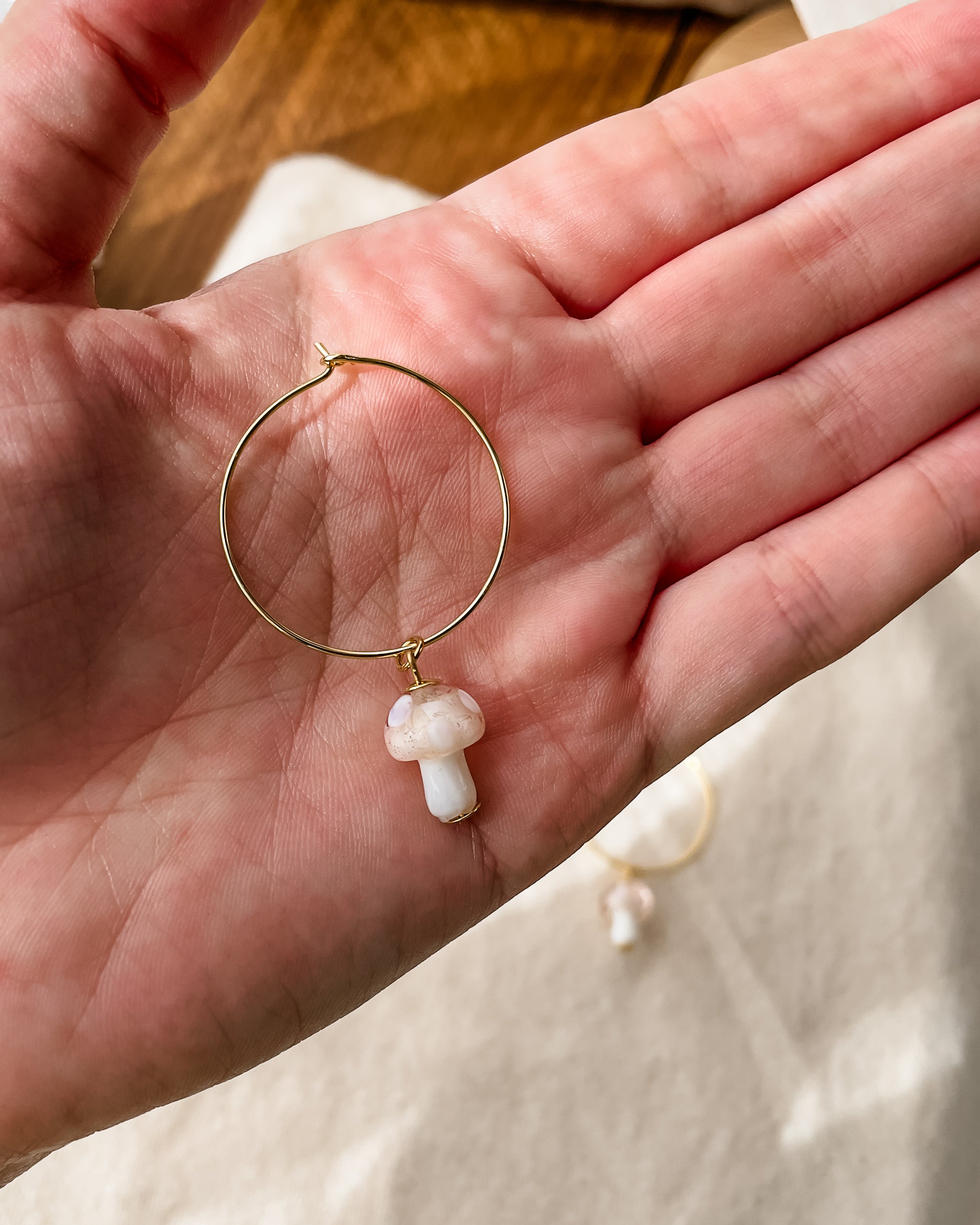 Brincos Misa Cogumelo