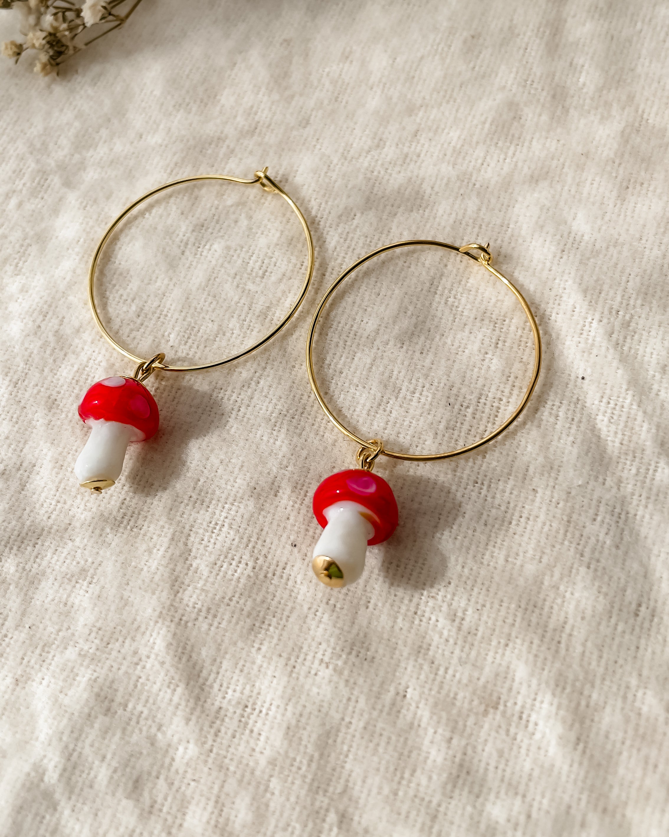 Brincos Misa Cogumelo