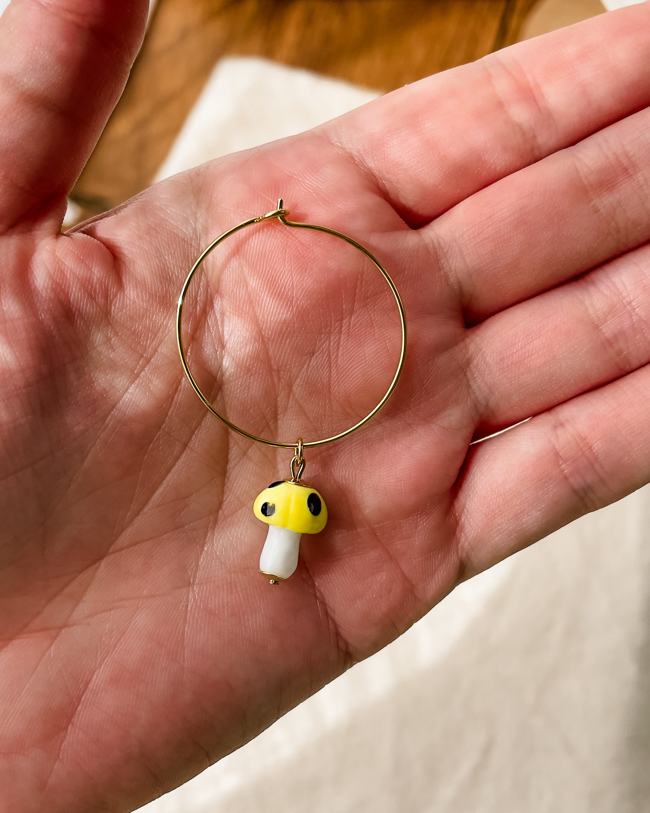 Brincos Misa Cogumelo