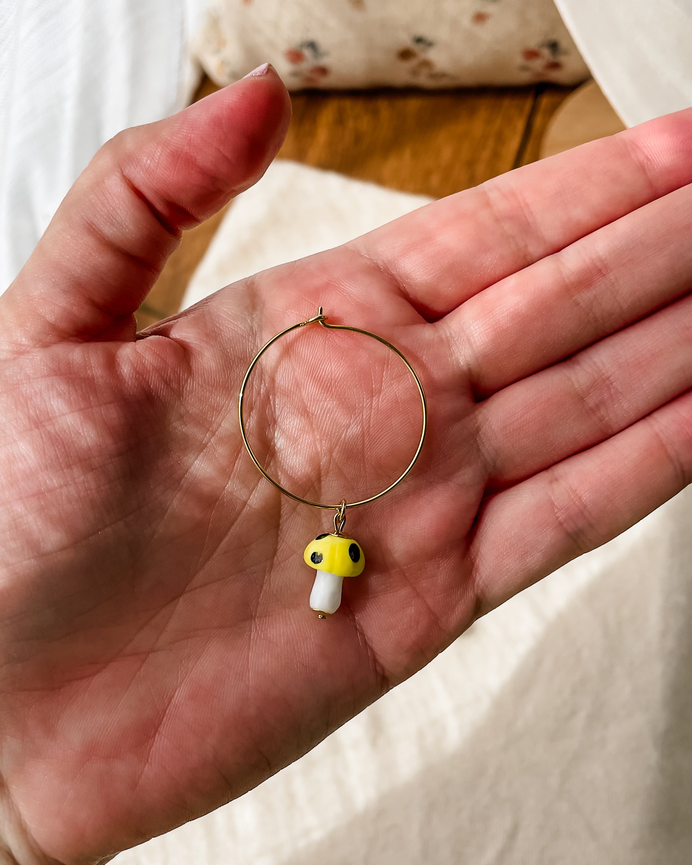 Brincos Misa Cogumelo