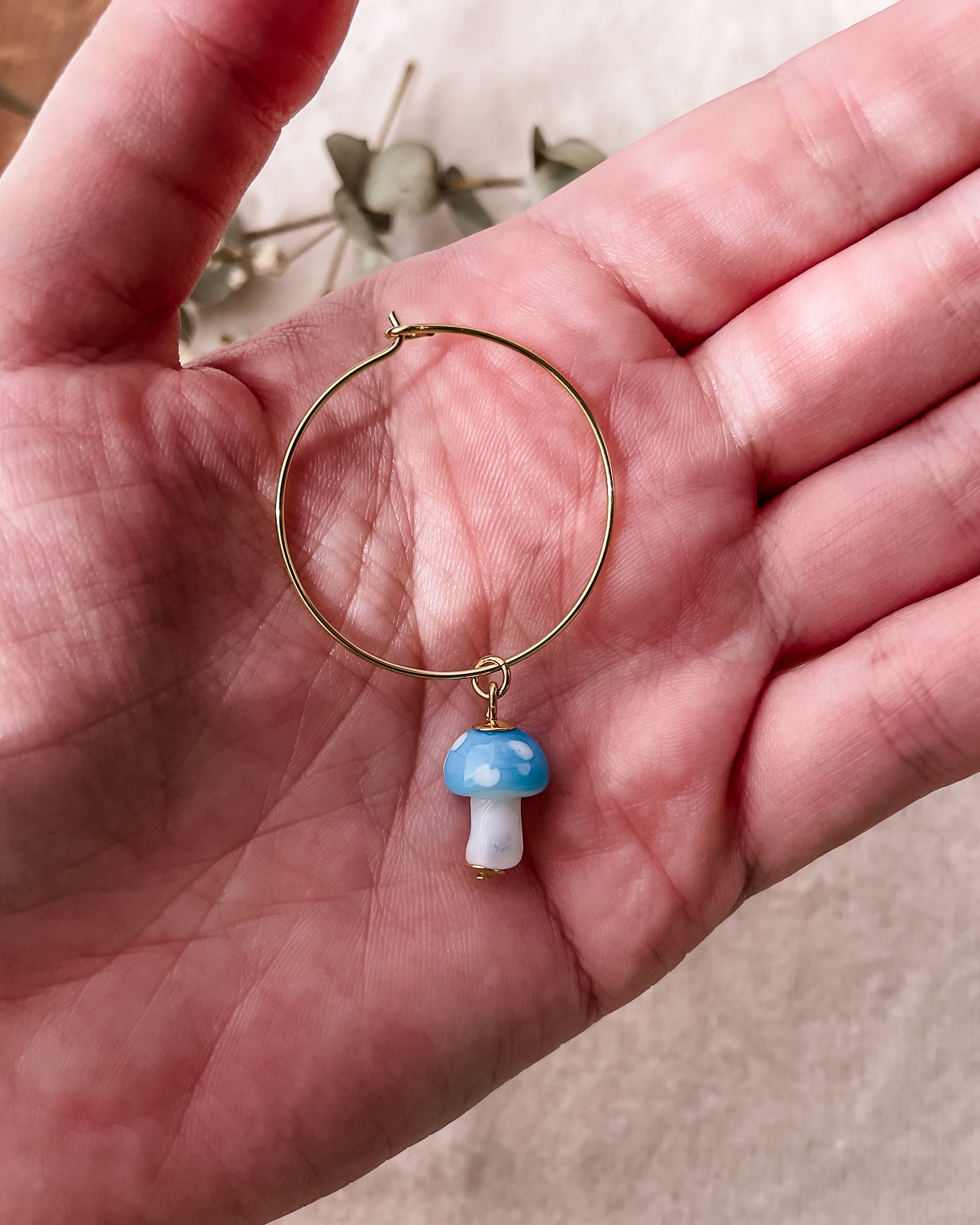 Brincos Misa Cogumelo