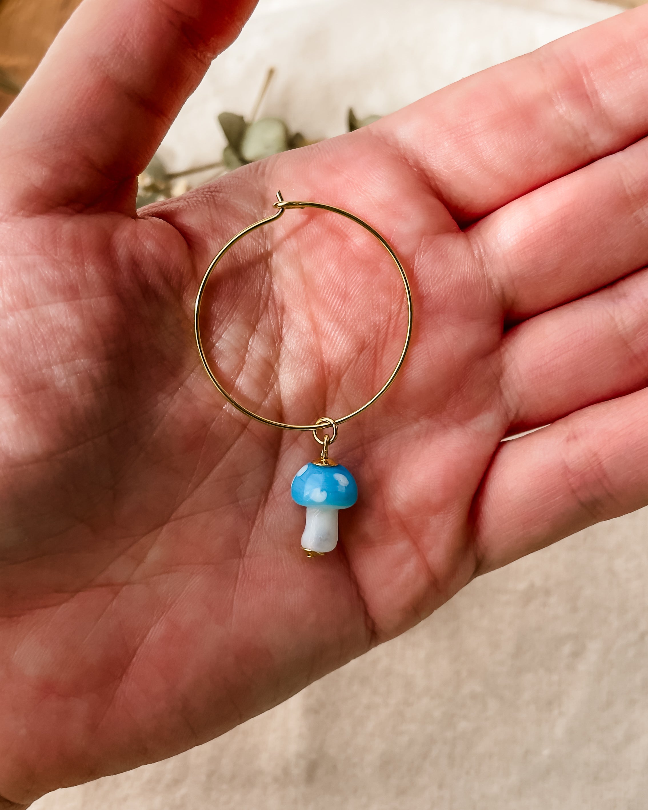 Brincos Misa Cogumelo