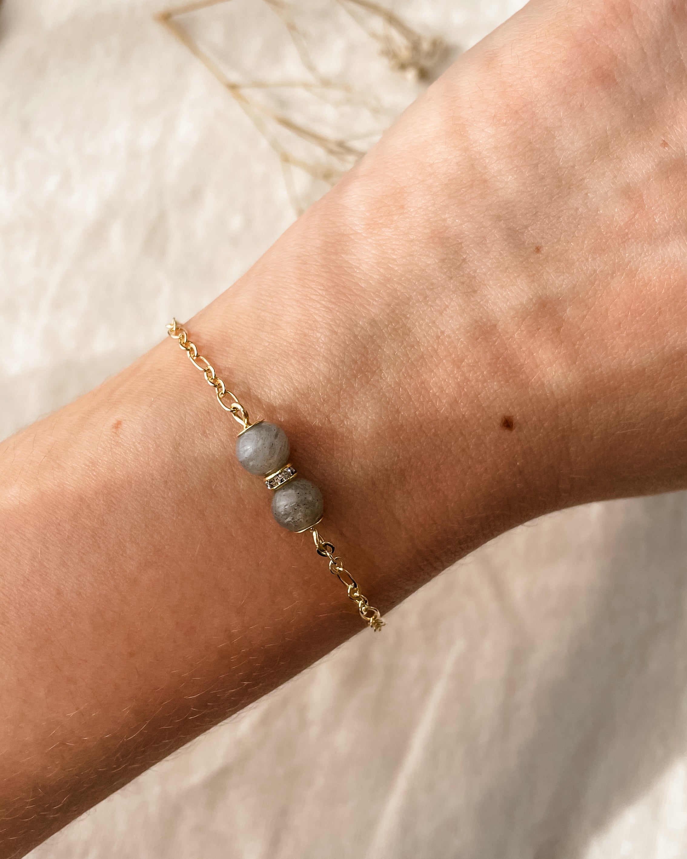 Pulseira Gravatinha Labradorita - Magia e Intuição