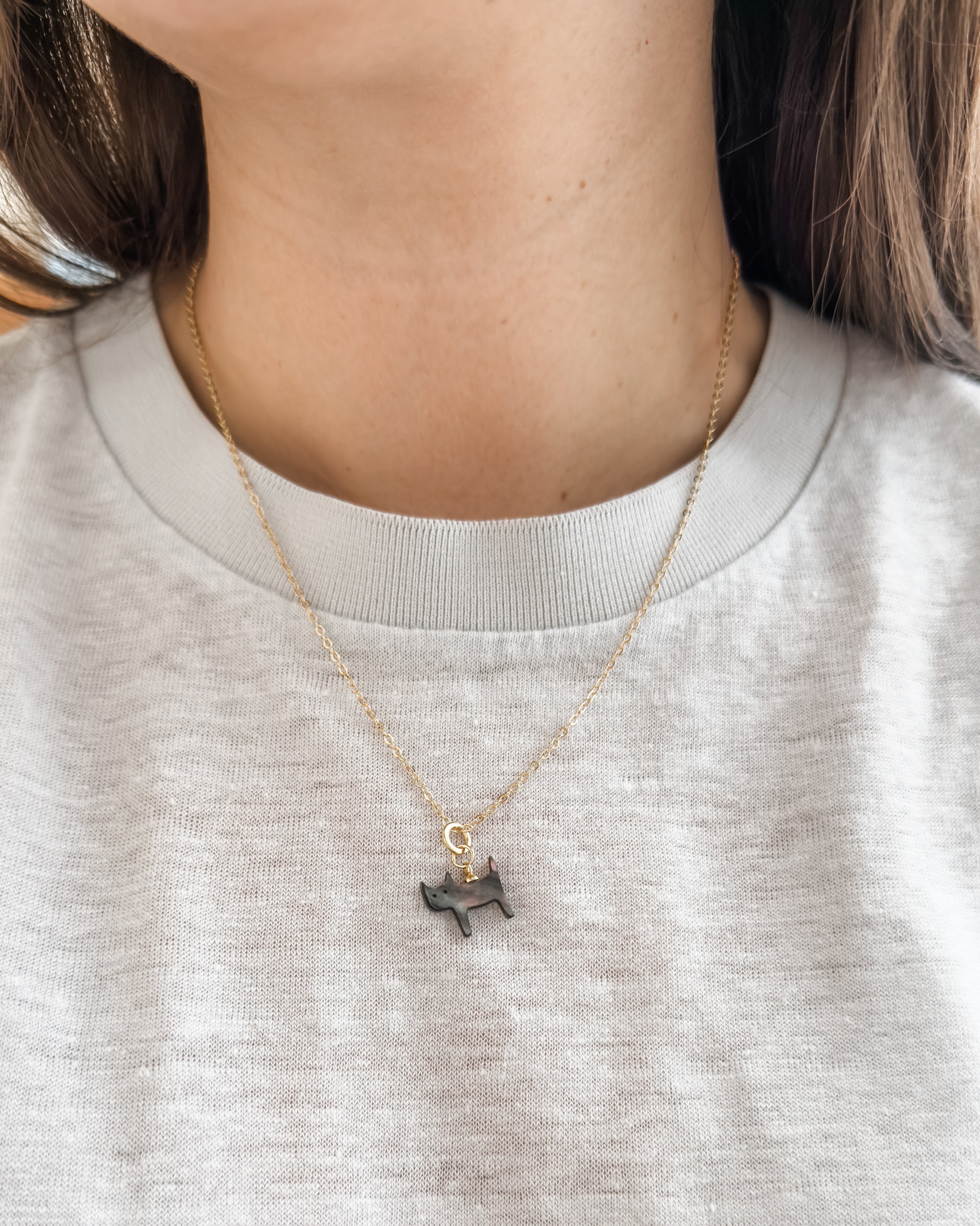 Colar Misadorea Gatinho Preto