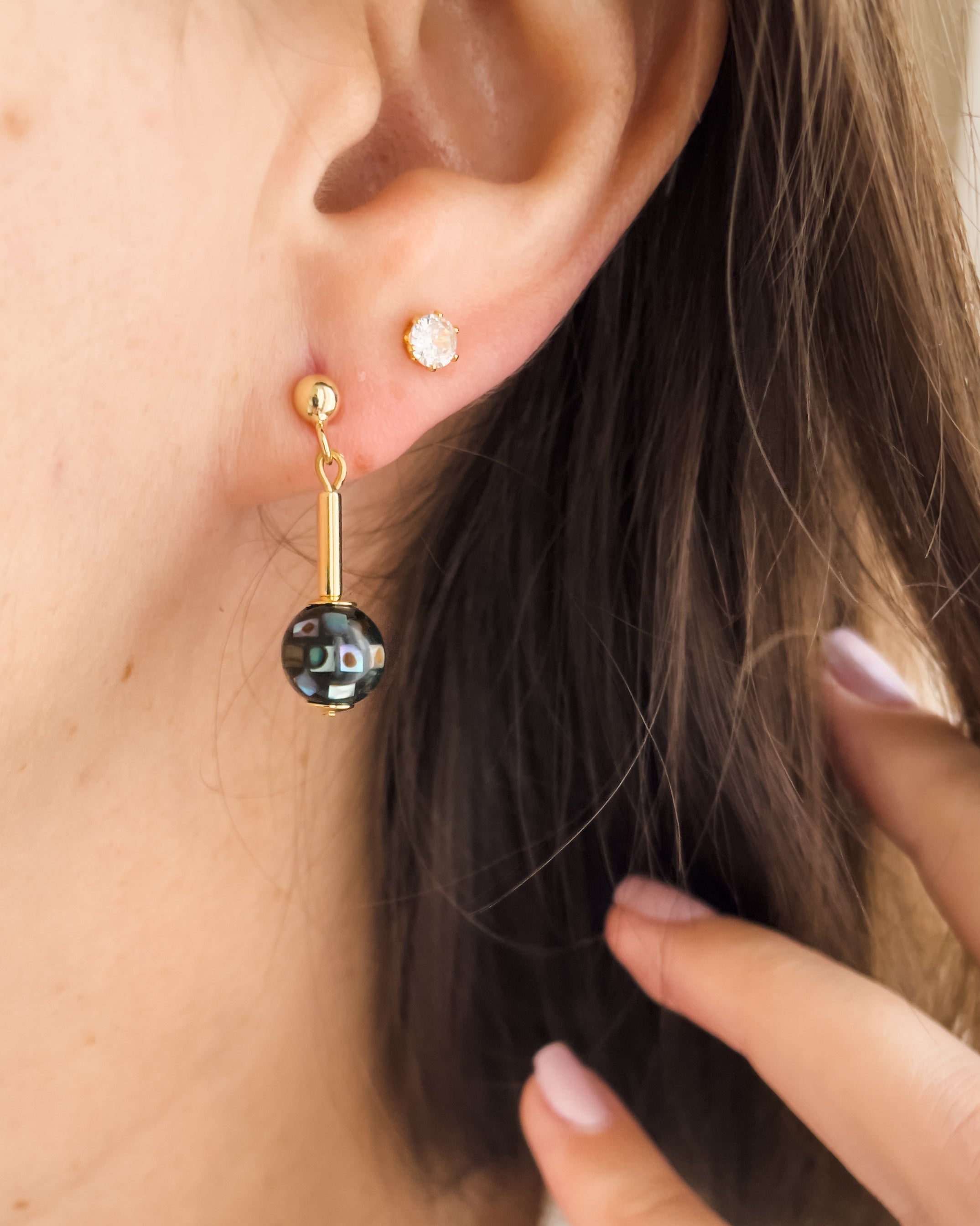 Brincos Misa Abalone Globe