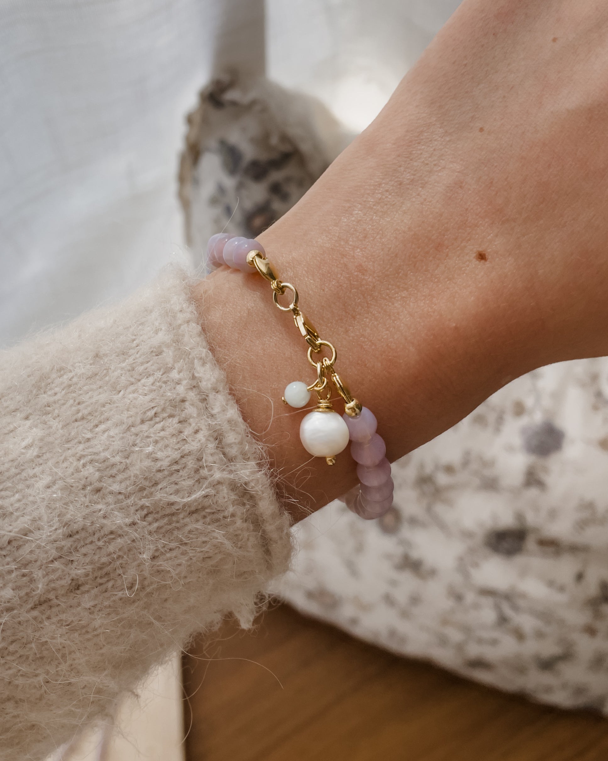 Pulseira Misadorea Lavanda Paz, amor & equilíbrio