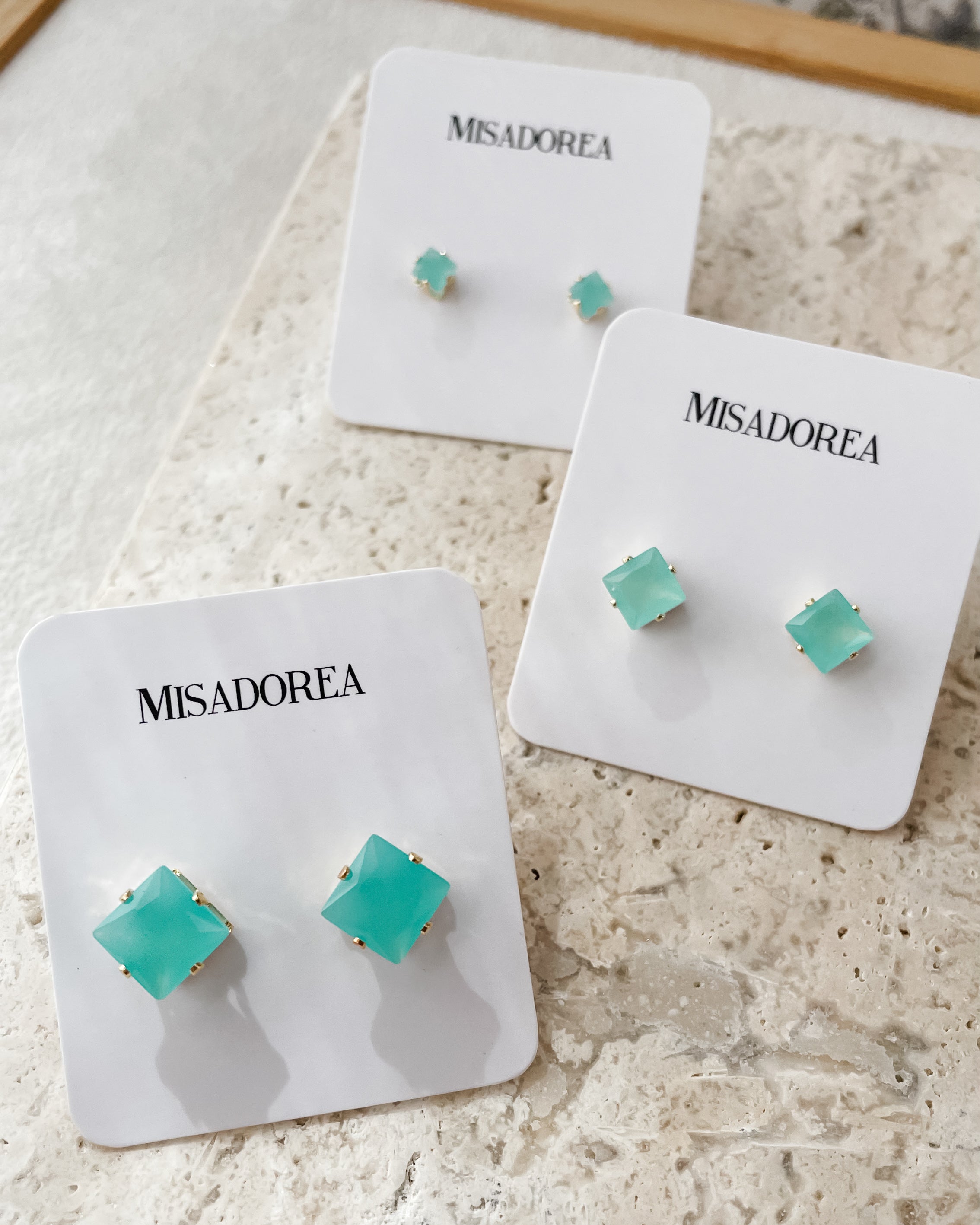 Brincos Misa Todo Dia - Azul Tiffany P&M&G