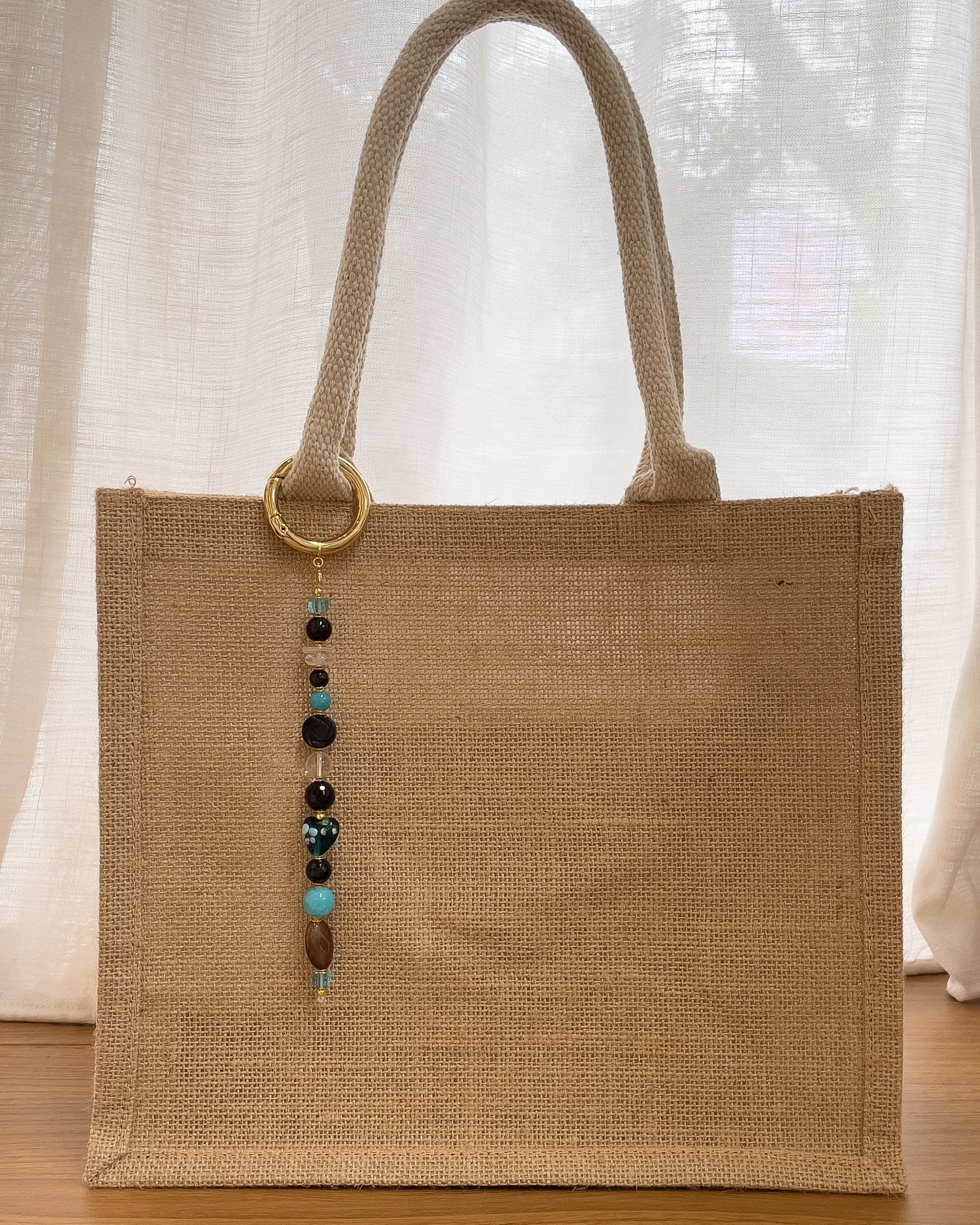 Key/Bag Charm II - Azul & Preto