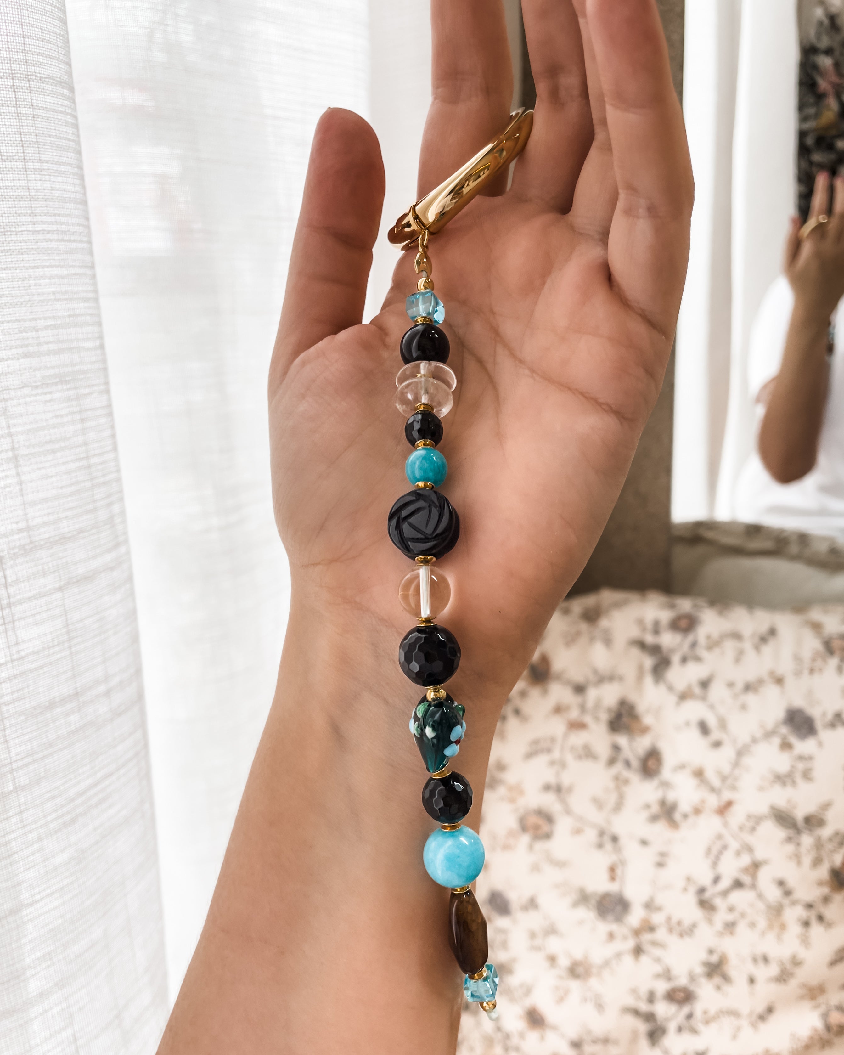 Key/Bag Charm II - Azul & Preto