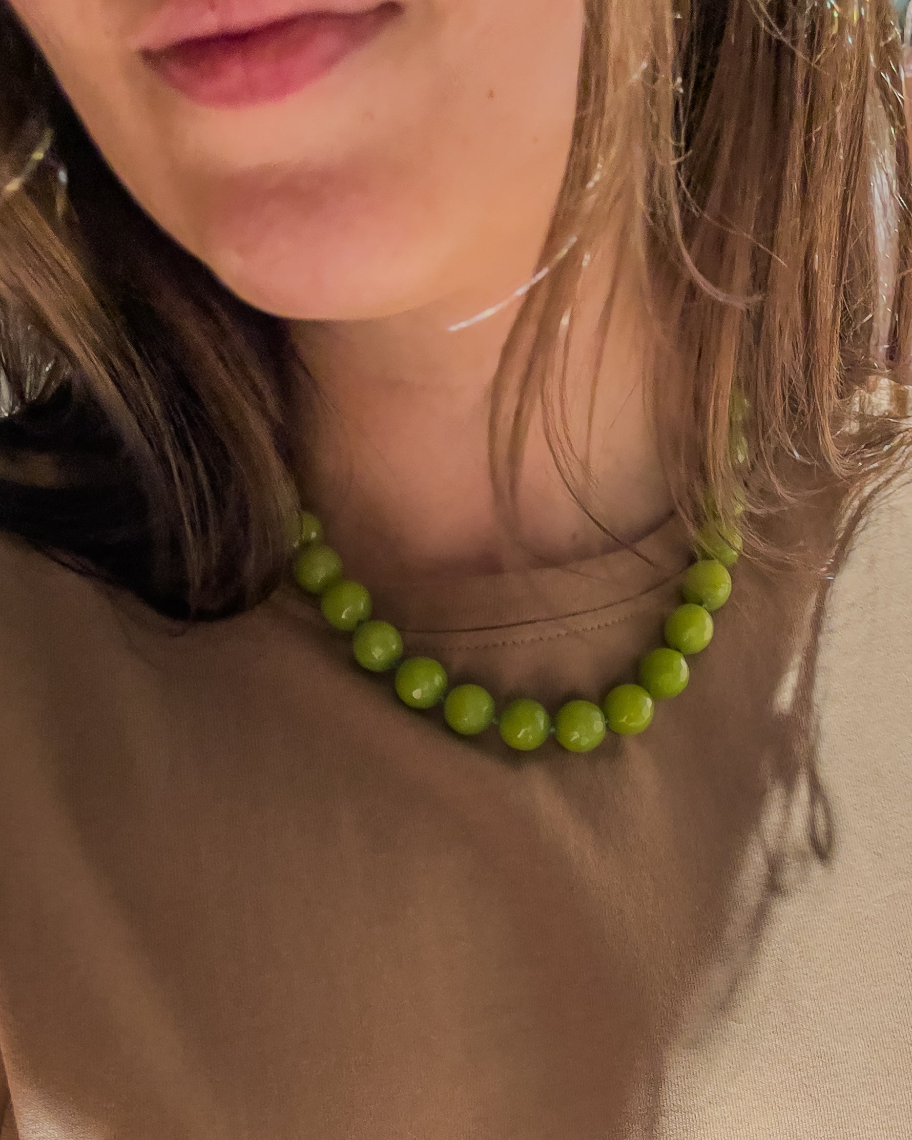 Colar Misadorea Jade Oliva - Sorte & Prosperidade