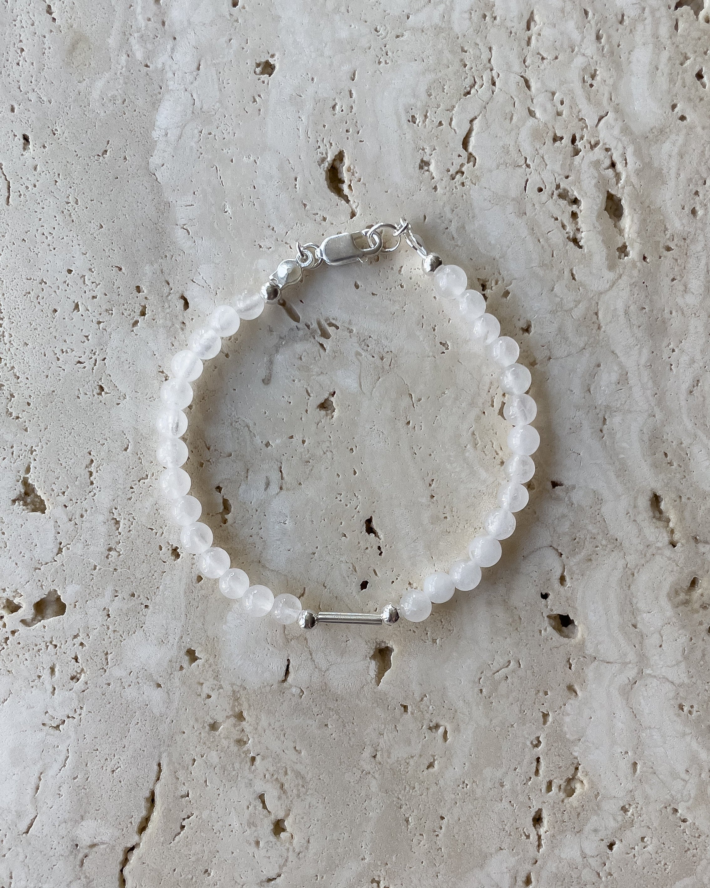 Pulseira Jade Branquinha - paz e tranquilidade